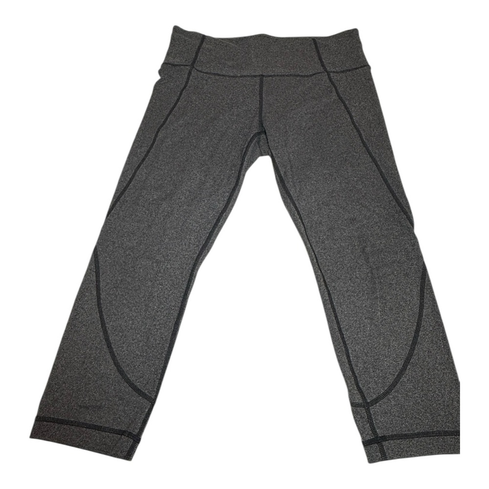 Athleta Gray Cropped Leggings Capri Yoga Pants Medium M